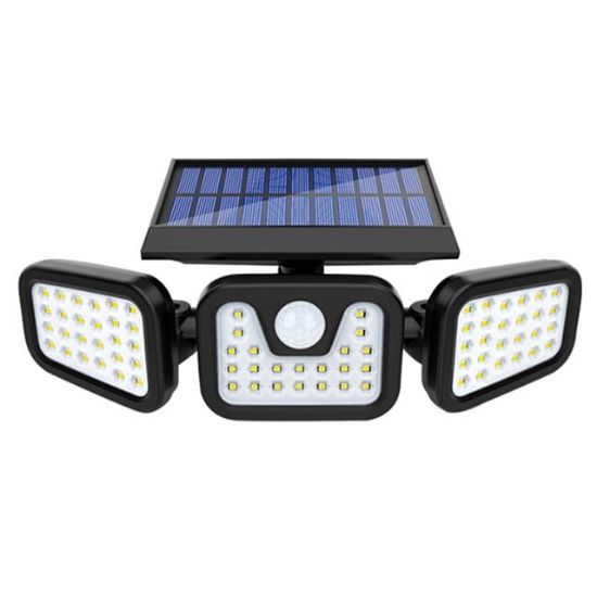 POWERMASTER MX-W771A SENSÖRLÜ 3 MODLU 74 LEDLİ SOLAR AYDINLATMALI DUVAR LAMBASI resmi