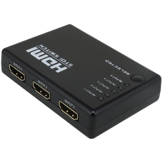 POWERMASTER PM-8342 5 GİRİŞ 1 ÇIKIŞ HDMI SWITCHER TOPLAYICI KUMANDALI ADAPTÖRSÜZ resmi