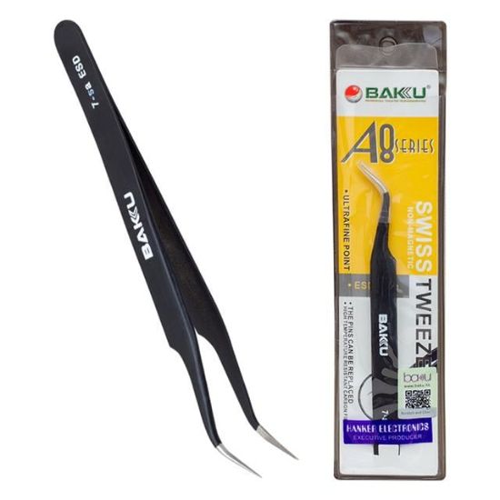 Baku BK-A8-7SA-UR-ESD Eğri Uçlu Cımbız resmi