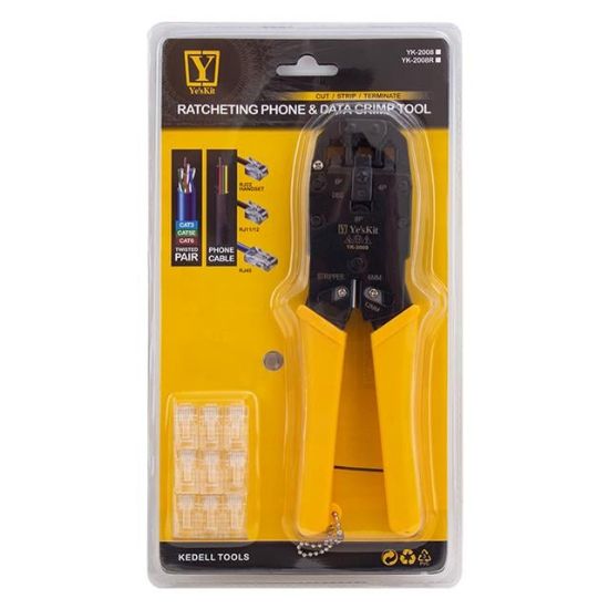 POWERMASTER YK-2008 RJ11-RJ12-RJ22-RJ45 SOKET SIKMA PENSESİ resmi