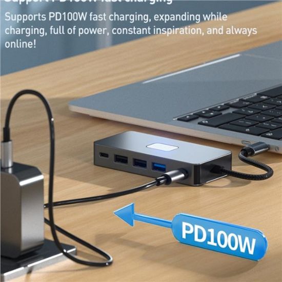 POWERMASTER PM-25078 7 IN 1 USB-C HUB resmi