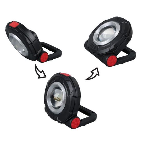 POWERMASTER PM-26075 3W COB LEDLİ MIKNATISLI TEK MODLU FENER AAA PİLLE ÇALIŞIR 85X82X38MM resmi