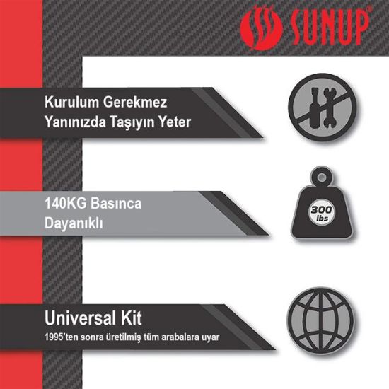 Sunup SN-26713 Araç İniş Destek Kolu Cam Kırıcı Fener Emniyet Kemeri Kesici Çok Fonksiyonlu resmi