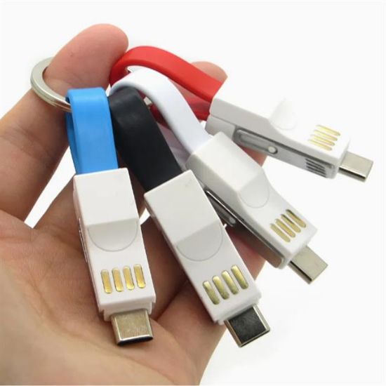 POWERMASTER PM-26061 2IN1 LİGHTNİNG TYPE C BAŞLIK MINI USB ŞARJ KABLOSU resmi