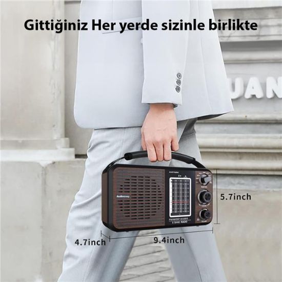 MAGİCVOİCE USR11 PORTATİF RADYO FM-USB-SD/MMC-AUX (88-108 FM FREKANS ARALIĞI) resmi