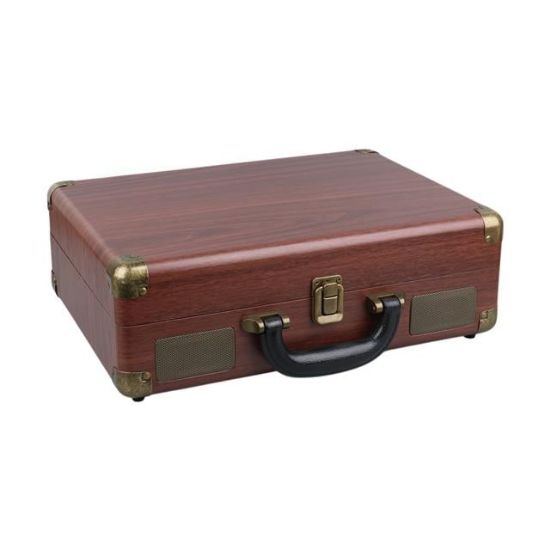 MAGICVOICE PU16 RETRO VİNTAGE ÇANTA PİKAP - RADYO - BLUETOOTH - USB MP3 ÇALAR 350X255X115MM resmi