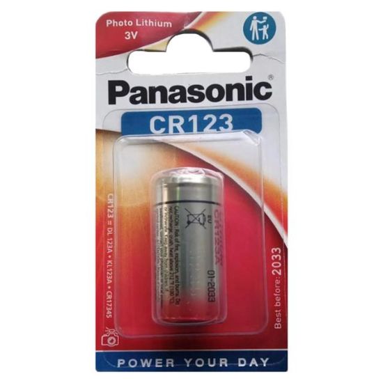 PANASONİC CR123AL/1B 3 VOLT LİTYUM CR123 TEKLİ FOTOĞRAF MAKİNESİ PİLİ resmi