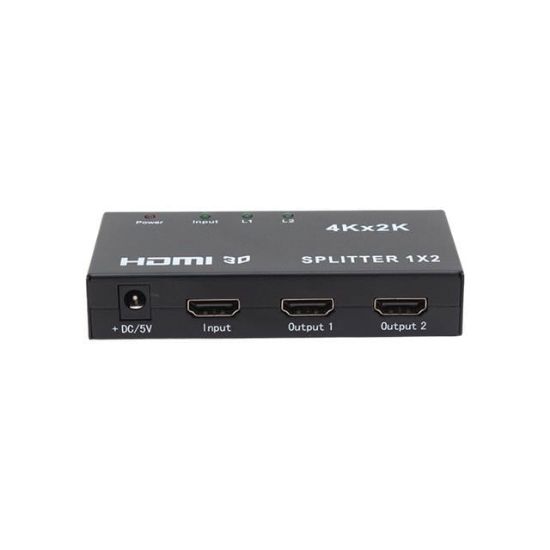 POWERMASTER PM-14217 1.4V 1080P 4KX2K 2 PORT HDMI SPLITTER DAĞITICI resmi