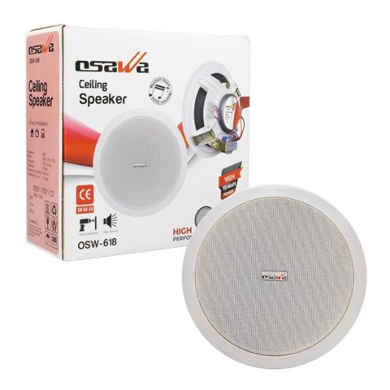 OSAWA OSW-618 16 CM 15 WATT TRAFOLU BEYAZ ALÇIPAN HOPARLÖR resmi