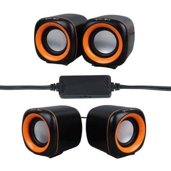 MagicVoice MV-24837 2x3 Watt Aux Multimedia Mini USB Speaker - Hoparlör resmi