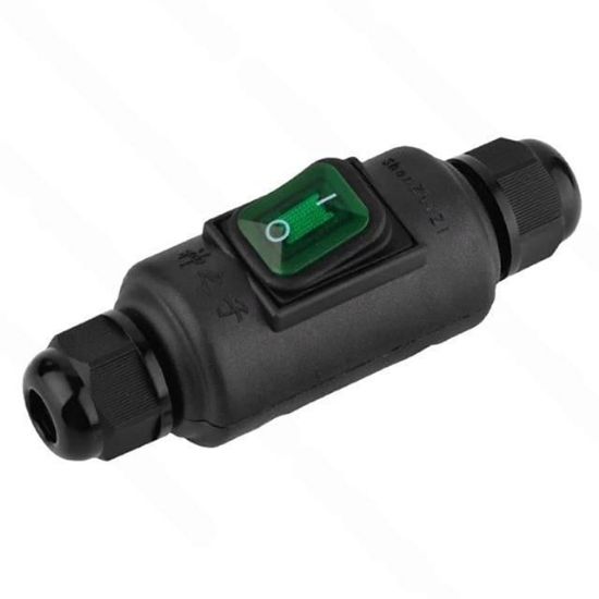 PowerMaster PM-26935 Su Geçirmez Siyah Kablo Switch 4 Pin resmi