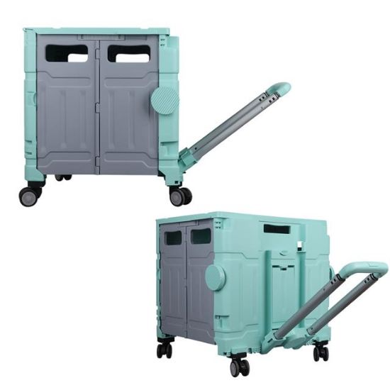 Sunup SN-26968 Katlanabilir Market Pazar Kamp Tekerlekli Alışveriş Arabası 60KG Kapasiteli resmi