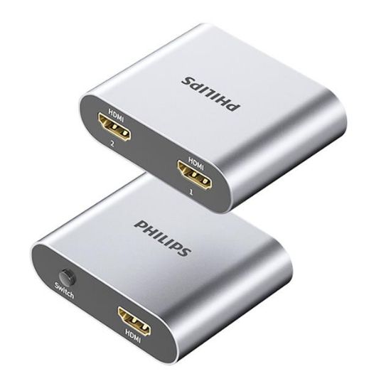 PHILIPS SWR9101A/93 4K HDMI BI-DIRECTION SWITCHER 2 IN 1OUT resmi