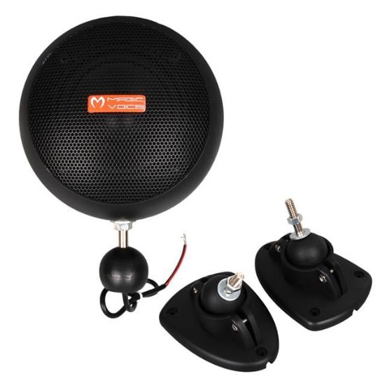 MagicVoice MV-13 7.5 CM 20 Watt Komütatörlü Hat Trafolu Siyah Sütun Sarkık Hoparlör (2'li Takım) resmi