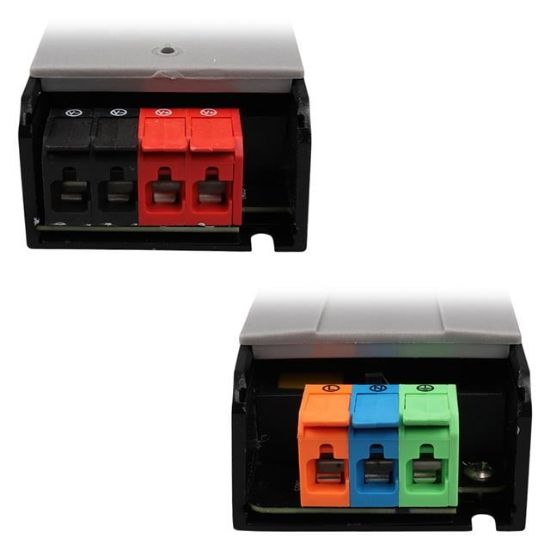 PowerMaster PM-26846 12/24/36/48 Volt 11 Amper 400 Watt Metal Kasa Kademeli Adaptör Voltaj Göstergeli 238x51x30mm resmi