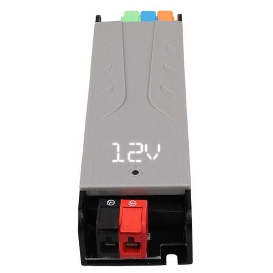 PowerMaster PM-26843 12/24/36/48 Volt 4 Amper 100 Watt Metal Kasa Kademeli Adaptör Voltaj Göstergeli 148x43x27mm resmi