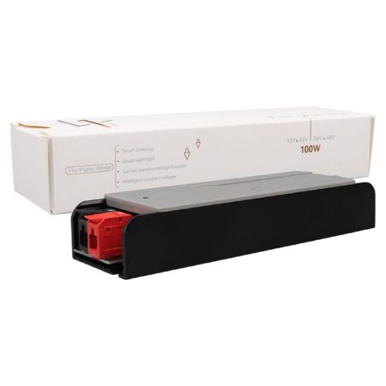 PowerMaster PM-26843 12/24/36/48 Volt 4 Amper 100 Watt Metal Kasa Kademeli Adaptör Voltaj Göstergeli 148x43x27mm resmi