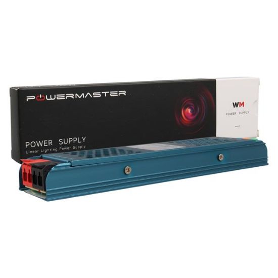 PowerMaster PM-26830 12 Volt 10 Amper 120 Watt Slim Metal Kasa Adaptör 208x50x23mm resmi