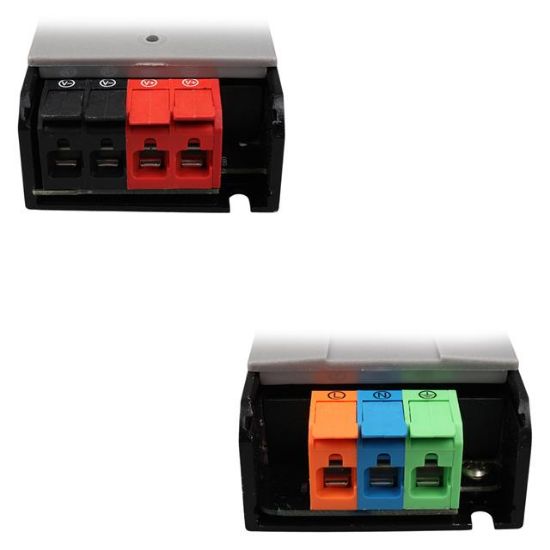 PowerMaster PM-26845 12/24/36/48 Volt 9 Amper 300 Watt Metal Kasa Kademeli Adaptör Voltaj Göstergeli 218x51x27mm resmi