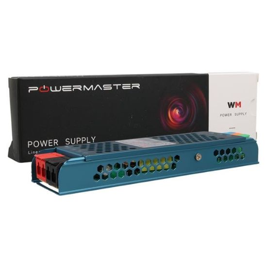 PowerMaster PM-26829 12 Volt 8.5 Amper 100 Watt Slim Metal Kasa Adaptör 180x50x23mm resmi