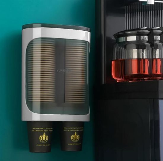 Sunup SN-27108 Kendinden Yapışkanlı Çiftli Plastik - Karton Bardak Dispenseri resmi