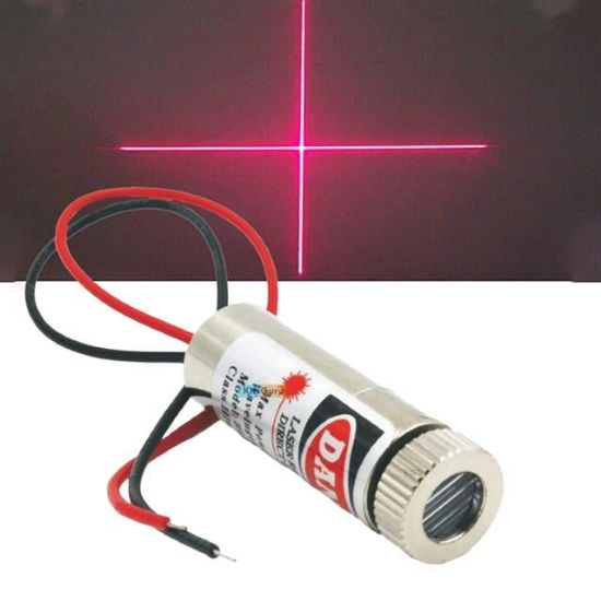 Weko WK-27171 Kırmızı Artı Düz Çizgi Lazer Modül 1.5-12VDC (5mW 650nm) resmi