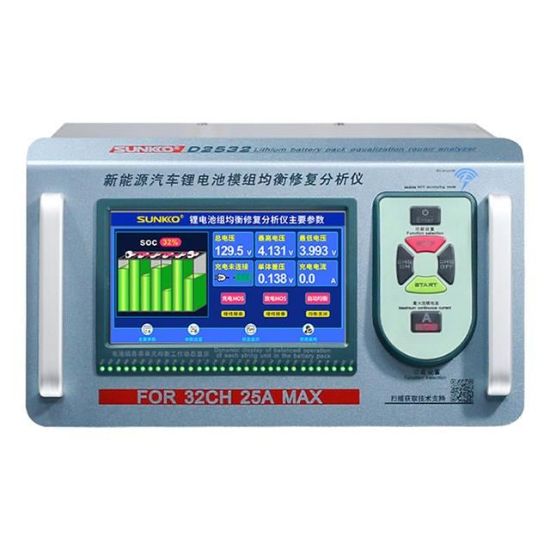 Sunkko D2532 Elektrikli Araç Lityum Batarya Akü Modülü Dengeleyici - Test Cihazı Analizörü resmi