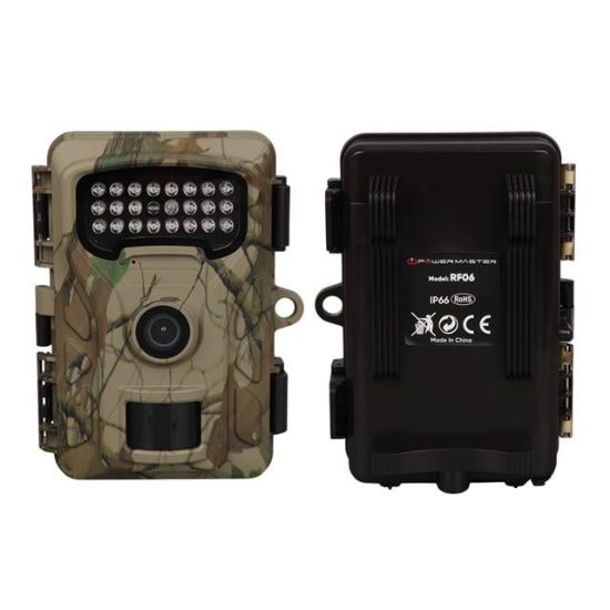 Powermaster RF06 20MP 24 Led PIR Sensörlü 2.0" Renkli Lcd Ekran 128GB SD Kart Destekli Fotokapan Kamuflaj Kamera resmi