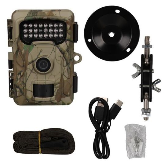 Powermaster RF06 20MP 24 Led PIR Sensörlü 2.0" Renkli Lcd Ekran 128GB SD Kart Destekli Fotokapan Kamuflaj Kamera resmi