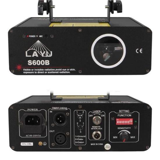 Layu S600B 600-700mW Profesyonel Mavi Beam Efekt Lazeri resmi