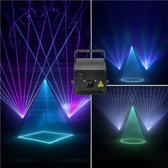 Layu AC-03RGB 3 Watt RGB Lazer 25Kpps Double Safety Design SD Card DMX ILDA Analog resmi