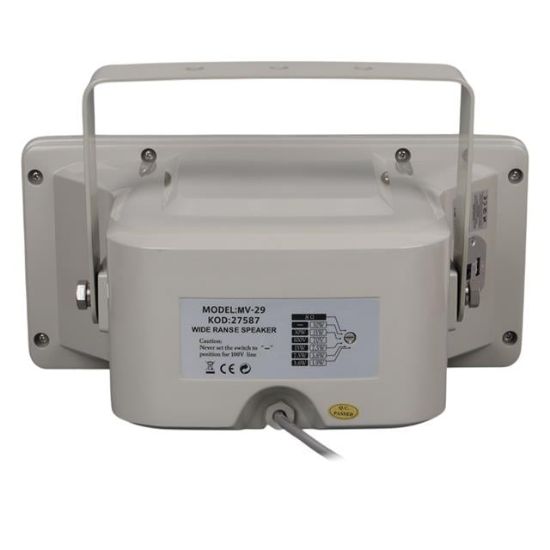 MagicVoice MV-29 13 CM 30 Watt Komütatörlü Hat Trafolu Gri Horn Sütun Hoparlör (Tekli Paket) resmi