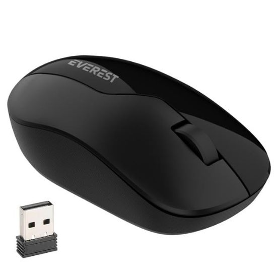 Everest SMW-973 USB Siyah 2.4Ghz 1200DPI Kablosuz Optik Mouse 5 Metre Menzilli resmi