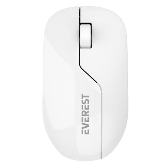 Everest SMW-973 USB Beyaz 2.4Ghz 1200DPI Kablosuz Optik Mouse 5 Metre Menzilli resmi
