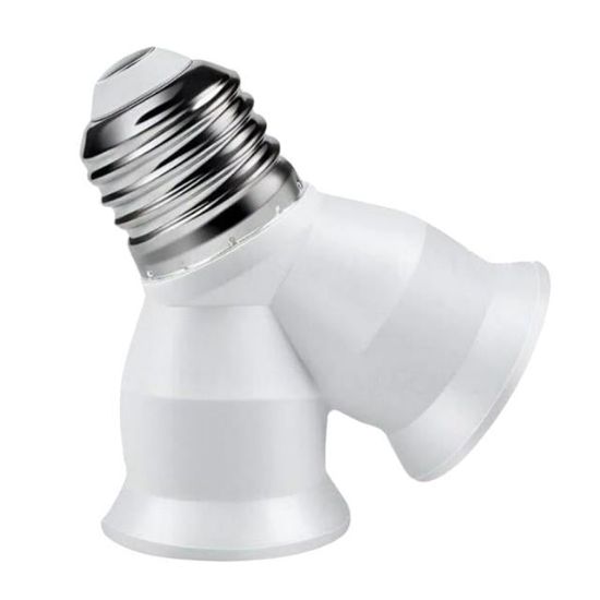 LEDX DY-101 E27 DUY ÇOĞALTICI (TEK DUYDAN ÇİFT E27 LAMBA BAĞLANTISI) resmi