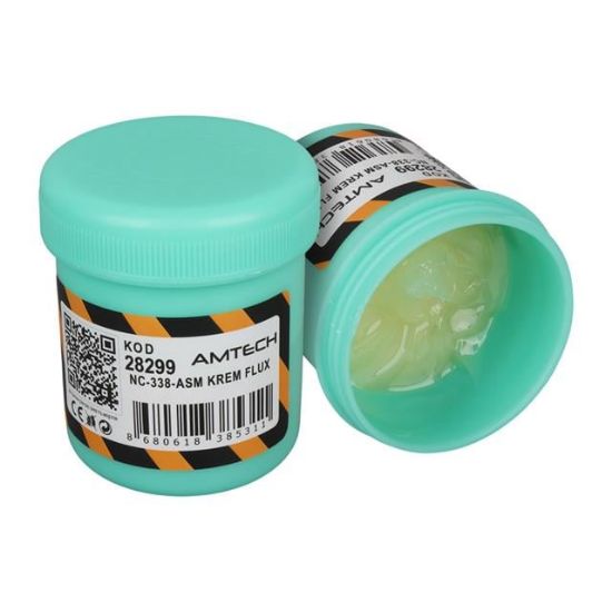 Amtech NC-338-ASM 100g Lehim Kremi (Flux) No-Clean Halojensiz Profesyonel BGA/SMD Lehimleme resmi
