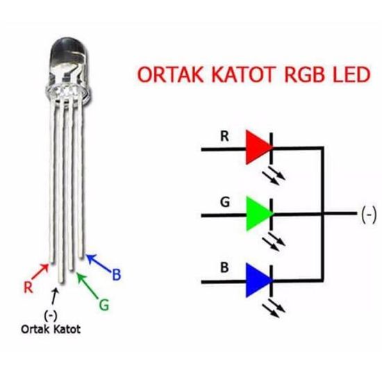 Powermaster 1592-5Mm RGB Led 4 Pin Ortak Katot resmi