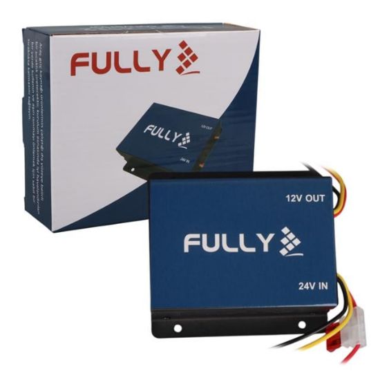 Fully 2412 24V/12V DC-DC 30 Amper Oto Akü Voltaj Konvertör Oto-Kamyon-Tır Uyumlu resmi