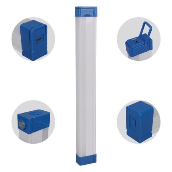 PowerMaster T530 32cm 40W Çubuk Portatif LED Işıldak Şarjlı Tüp Lamba 1200mAh resmi