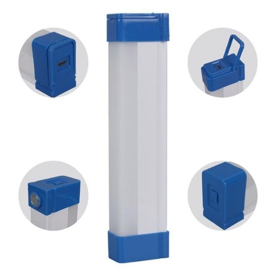 PowerMaster T515 17cm 20W Çubuk Portatif LED Işıldak Şarjlı Tüp Lamba 800mAh resmi