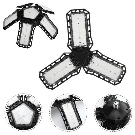 Ledx Ayarlanabilir Açılı 3 Kanatlı 72 Smd Ledli Galaxy Projektör Işığı 40W 4400 Lumen E27 32cm resmi