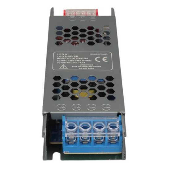 Ledx ALN-M12165 12 Volt 16.5 Amper 72X24X12Mmultra Slim Metal Kasa Adaptör resmi
