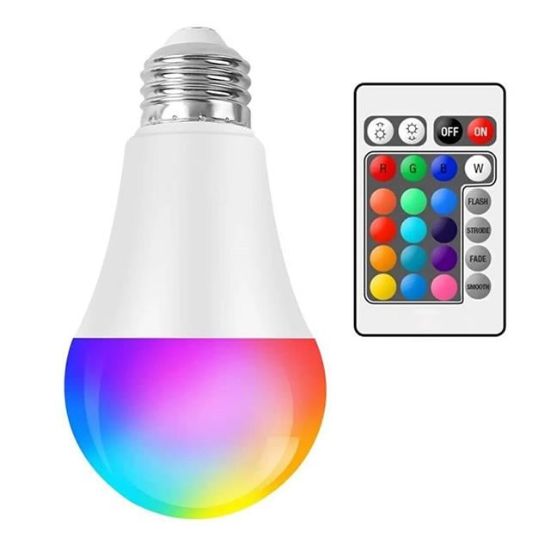 Ledx AL-LL9RGB 9 Watt Kumandalı 800 Lumen RGB Işık E27 Led Ampul resmi
