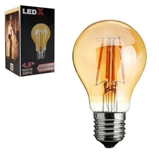 Ledx A-60 Kırılmaz Gövde 4,5 Watt Rustik Ampul resmi