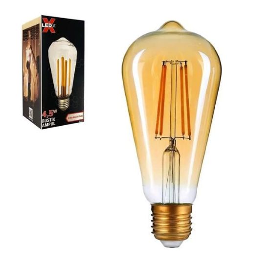 Ledx ST-64 Kırılmaz Gövde 4,5 Watt Düz Rustik Ampul resmi