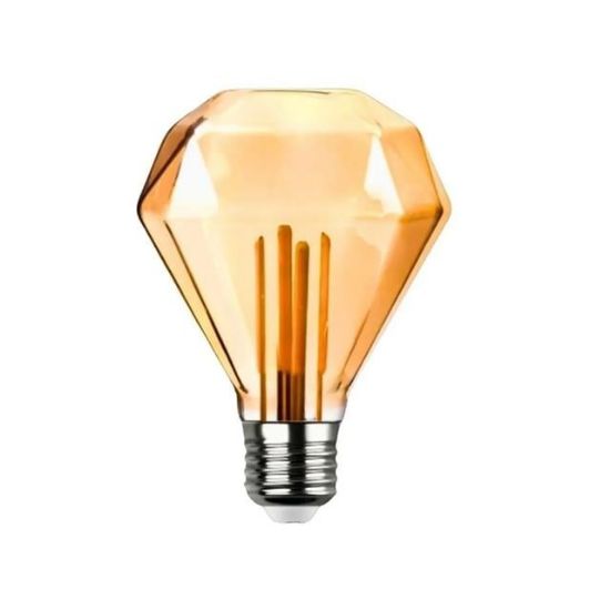 Ledx GD-95 Kırılmaz Gövde Diamond Elmas Kesim 4,5 Watt Amber Rustik Ampul resmi