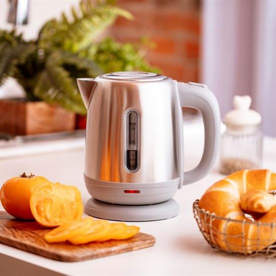 Crown CRW-7211 1800W 1.8 Litre Lüks Çelik Su Isıtıcı Kettle İnox resmi