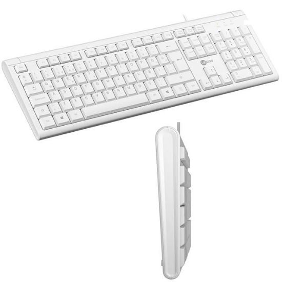 Lenovo Lecoo KB101 USB Kablolu Beyaz TÜRKÇE Q Klavye  resmi