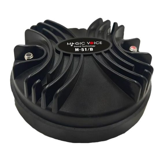 MagicVoice M-51/B 80W RMS 8 Ohm 51mm Profesyonel Hoparlör Tweeter Driver Ünitesi resmi