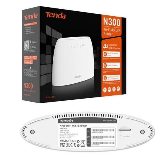 TENDA 4G03 N300 300 MBPS 4G LTE SİM KART GİRİŞLİ ROUTER resmi